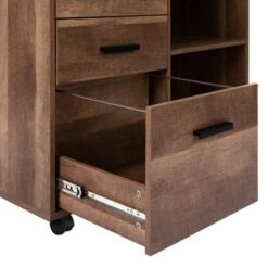 Parker Rolling Office Cabinet With Drawers, Lateral Desk Cabinet Organizers, Racks & Shelves, Office Drawer Unit - White -Office Storage Sales 2607e432 de14 4950 b811 1cca1fd49152