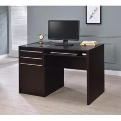Halston 3-drawer Rectangular Connect-it Office Desk Cappuccino -Office Storage Sales 2642d05d 6d0e 4a66 9bc7 5403c2352a8a