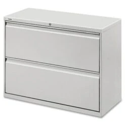 Lorell Light Grey 2-drawer Lateral File - Letter - Grey
