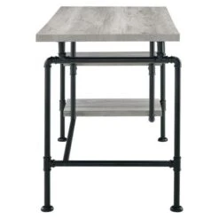 Carbon Loft Girodin Grey Driftwood 2-tier Open Shelving Writing Desk - Metal/Wood - 47.25" X 23.50" X 30" - Rectangular - No - Wood Finish/Metal Finish - No - Industrial - Writing Desks - Assembly Required - Grey Driftwood - Metal - Includes Hardware/Shelves -Office Storage Sales 2948a782 4f2d 4691 8790 5e373a7f0f48