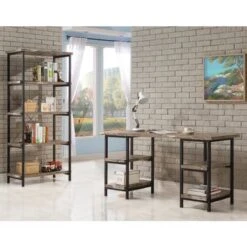 Coaster Furniture Kemper Salvaged Cabin 4-shelf Writing Desk - Salvaged Cabin -Office Storage Sales 2a9781bb 0002 4d9f 9100 4ad0ba7dd810