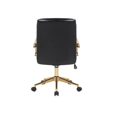 Porthos Home Franco Swivel Office Chair, PU Leather, Roller Wheels - Brown 6 Porthos Home Franco Swivel Office Chair, PU Leather, Roller Wheels - Brown - Image 6