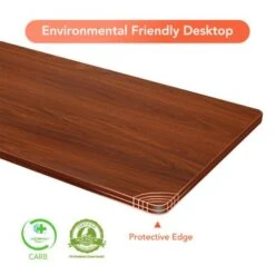 FlexiSpot Electric Home Office Height Adjustable Standing Desk Whole Piece Desktop Computer Desk 2-Button Controller - 40"x24" - White And Maple -Office Storage Sales 2f1676a5 263e 4363 908b fca963872841