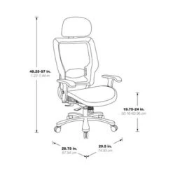 Big & Tall Ergonomic Chair With Aluminum Base - Black Silver -Office Storage Sales 2f2903be c923 4d1a a1dc e14bd565e788