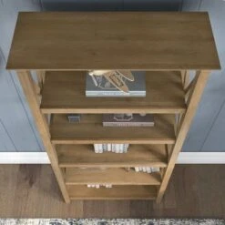 Key West 5 Shelf Bookcase By Bush Furniture - Pure White -Office Storage Sales 3038b7a0 4f1f 4a95 939d d0f1e56d54d9