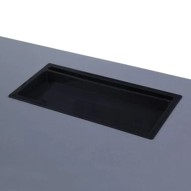 Checkpoint Battlestation L Shaped Gaming Desk With RGB LED Lights - Grey 13 Checkpoint Battlestation L Shaped Gaming Desk With RGB LED Lights - Grey - Image 13