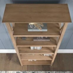 Key West 5 Shelf Bookcase By Bush Furniture - Pure White -Office Storage Sales 31b1e98b a4d5 4454 940a f77da69a94cf