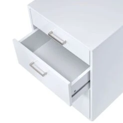 3 Drawers File Cabinet In White High Gloss And Chrome Finish - White High Gloss And Chrome - Legal -Office Storage Sales 31d19ced 8888 47df ac4e 89230d59fcb0
