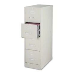 Lorell Light Grey 52-inch Vertical File Cabinet - Grey - Legal