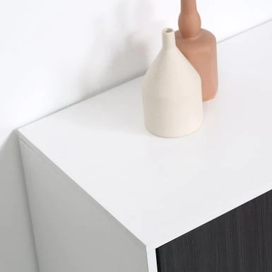 HOMCOM Buffet Cabinet, Storage Sideboard With Adjustable Shelf, Free Standing 2-Door Kitchen Cupboard, Hallway, Grey - Grey - Legal 8 HOMCOM Buffet Cabinet, Storage Sideboard With Adjustable Shelf, Free Standing 2-Door Kitchen Cupboard, Hallway, Grey - Grey - Legal - Image 8