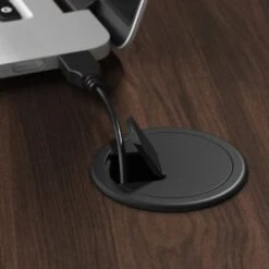 Move 40 Series 48W X 24D Adjustable Desk By Bush Business Furniture - Black Walnut/Cool Gray Metallic -Office Storage Sales 36139b9a 968c 4ce2 b2b4 85ad809e929c