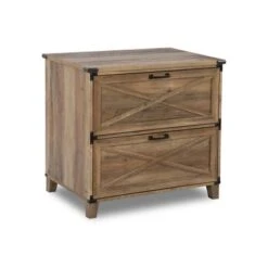 Oxford 2-Drawer Lateral File Cabinet - Oak -Office Storage Sales 3863bcd3 0028 4d35 9931 b39b774a3c6b