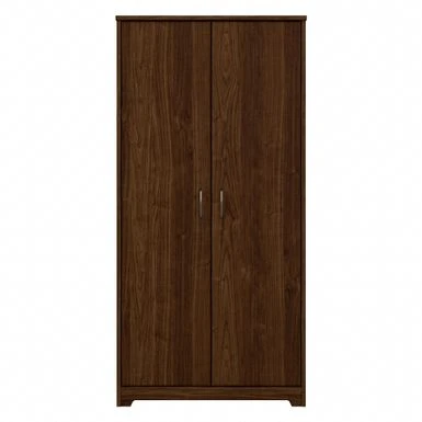 Cabot Tall Storage Cabinet With Doors By Bush Furniture - Modern Walnut 14 Cabot Tall Storage Cabinet With Doors By Bush Furniture - Modern Walnut - Image 14