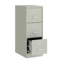Hirsh 22-in Deep 3 Drawer, Letter Width, Vertical File Cabinet - Grey -Office Storage Sales 3b974ec5 ef8d 416b b859 fd54b9847e28