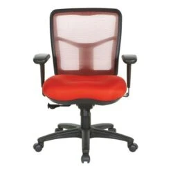 Breathable Mesh Back Office Chair With Upholstered Fabric Seat - Grey -Office Storage Sales 3b99f2ff b842 41d7 a5d9 3b9f7bae6bd7