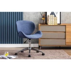 Porthos Home Rudi Office Chair, PU Or Fabric Or Velvet Upholstery, Chrome Legs - Blue Fabric 26 Porthos Home Rudi Office Chair, PU Or Fabric Or Velvet Upholstery, Chrome Legs - Blue Fabric -Office Storage Sales 3c39fe41 127f 49d6 97b8 6d7afa9feac6