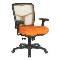 Breathable Mesh Back Office Chair With Upholstered Fabric Seat - Grey -Office Storage Sales 3c4a063a b138 4dae 9bda d4eb10a598db