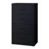 HL1000 Series 30-inch Wide 4-drawer Commercial Lateral File Cabinet - Black