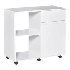 HOMCOM Filing Cabinet/Printer Stand With Open Storage Shelves, For Home Or Office Use, Including An Easy Drawer - Black -Office Storage Sales 3d6a0227 4042 48dc 89fa 10ea439585b7