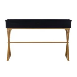 Aleta Campaignn Two Drawer Desk Black -Office Storage Sales 3d77049e 85f5 489e 8238 2e7d8b116951