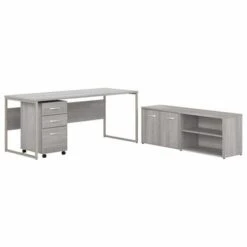 Hybrid 72W Computer Desk With Storage Set By Bush Business Furniture - Platinum Gray -Office Storage Sales 3f28e247 c5c5 4b89 8a60 20a384d5376b