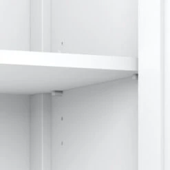 Mayfield Accent Storage Cabinet With Doors By Bush Furniture - White - Pewter Finish -Office Storage Sales 3fa5a36e de14 4ed2 a86f 791c5faaca0e