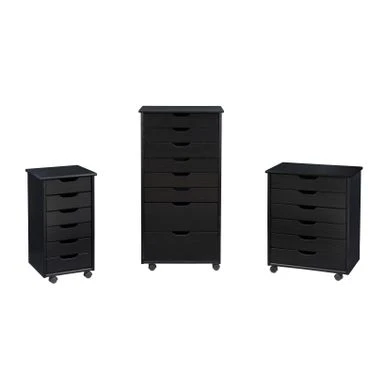 Carlisle Black Six Drawer Rolling Storage Cart Black 12 Carlisle Black Six Drawer Rolling Storage Cart Black - Image 12