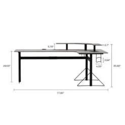 Jamesdar Core Powered L-shaped Computer Gaming Desk With Monitor Stand - Grey/Black 24 Jamesdar Core Powered L-shaped Computer Gaming Desk With Monitor Stand - Grey/Black -Office Storage Sales 4051fc69 0405 4333 b118 16d577dddfcb