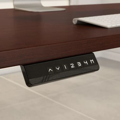 Move 60 Series 60W X 30D Height Adjustable Standing Desk - Mocha Cherry/Black Powder Coat 13 Move 60 Series 60W X 30D Height Adjustable Standing Desk - Mocha Cherry/Black Powder Coat - Image 13