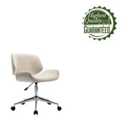 Porthos Home Orli Office Chair, PU Or Fabric Upholstery, Contoured Back/Seat - Black - PU -Office Storage Sales 40ab25d5 354d 4352 a952 6adee79b137e