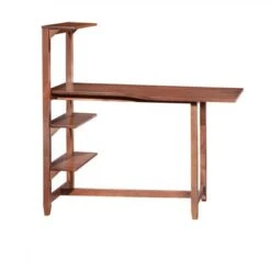 Hamburg Contemporary 4-tier Bookshelf, Desk, And Faux Leather Desk Chair Study Set - Wood Finish - Mahogany 6 Hamburg Contemporary 4-tier Bookshelf, Desk, And Faux Leather Desk Chair Study Set - Wood Finish - Mahogany -Office Storage Sales 40cbf943 758f 4853 873b 1a5e718cfac4