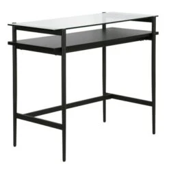 Eaton Desk - Brass 36" With Faux Marble Shelf -Office Storage Sales 4168a3ed ac5d 4b05 bb2b e7f6a8313e58