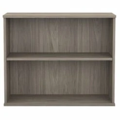 Hybrid Small 2 Shelf Bookcase By Bush Business Furniture - Platinum Gray -Office Storage Sales 41d2959b 30a6 4642 9474 38984f1e66b3