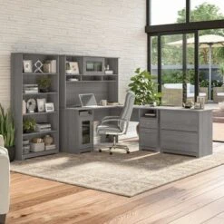 Cabot 2 Drawer Lateral File Cabinet By Bush Furniture - Ash Gray -Office Storage Sales 42cacdf1 2f76 487c 990c ec04df66f8e0