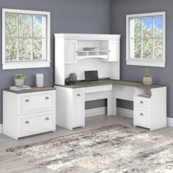 L-shaped Desk - Antique White 37 L-shaped Desk - Antique White -Office Storage Sales 42da37ff c61d 4e4a 99bb 11cc31e55bde