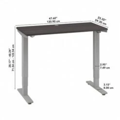 Cabot 48W Electric Height Adjustable Standing Desk By Bush Furniture - Storm Gray/Cool Gray Metallic 12 Cabot 48W Electric Height Adjustable Standing Desk By Bush Furniture - Storm Gray/Cool Gray Metallic -Office Storage Sales 43304f6e 86ba 49cb 936e 334f2899a55a