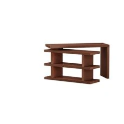 Somette Motion Home Office Desk With Shelves - Walnut Finish - Walnut -Office Storage Sales 446ee954 2ab6 4269 a8e9 cdd3137c4cc5