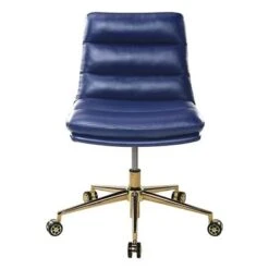 Legacy Office Chair In Faux Leather With Gold Base - Cream -Office Storage Sales 462a3f28 0332 42dc 92b2 9555416ac23f