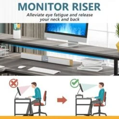 Lee Industrial L-Shaped Desk With Storage Shelves, Corner Computer Desk PC Laptop Study Table Workstation - Grey -Office Storage Sales 491fc2cb e3f5 4280 9953 d2e5b7f16371