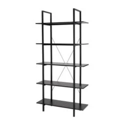 Glitzhome Casual 3-5 Tier Etagere Storage Bookcase Ladder Bookshelf - Walnut-4.6FT-H Shape -Office Storage Sales 49aacb96 13aa 44e0 a010 966b4fa54a11