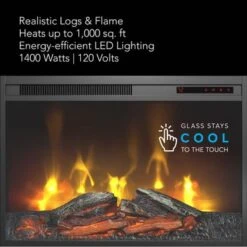 400 Series 32W Electric Fireplace By Bush Business Furniture - White -Office Storage Sales 49e6c50a 2984 455e 9eac 2c073aeec7ab