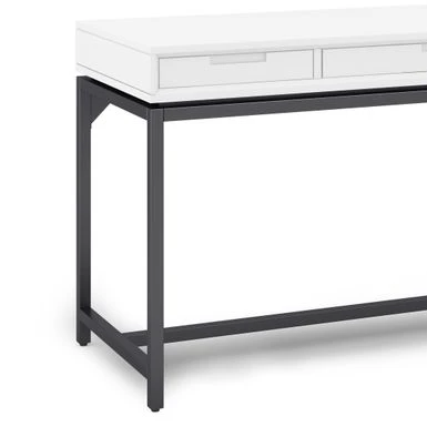 WYNDENHALL Devlin SOLID HARDWOOD Industrial 60 Inch Wide Desk - Hickory Brown 9 WYNDENHALL Devlin SOLID HARDWOOD Industrial 60 Inch Wide Desk - Hickory Brown - Image 9