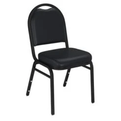 9200 Series Vinyl Stack Chair - 4 Pack - Black Vinyl On Silvervien Frames -Office Storage Sales 4b082fa6 f5bf 4b5e a67b a22915cc53f2