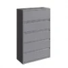 Hirsh 42 In Wide, 5 Drawer, HL8000 Series, Arctic Silver - Grey