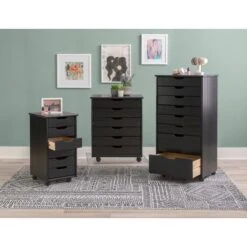 Carlisle Black Six Drawer Rolling Storage Cart Black 34 Carlisle Black Six Drawer Rolling Storage Cart Black -Office Storage Sales 4bccf0bc 3ba6 431c 8d46 9ad873654756