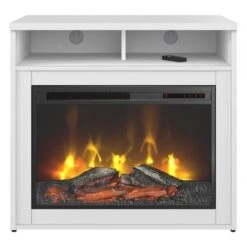 400 Series 32W Electric Fireplace By Bush Business Furniture - White -Office Storage Sales 4bf28e65 a2ae 4f07 83cf c6dc31ec72a3