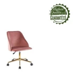 Porthos Home Ryo Swivel Office Chair, Velvet, Gold Chrome Legs - Grey -Office Storage Sales 4e79fad9 c898 4531 847e 61ef11409fbc