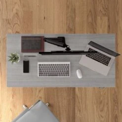 Move 40 Series 48W X 24D Adjustable Desk By Bush Business Furniture - Black Walnut/Cool Gray Metallic -Office Storage Sales 4f2cc713 aafc 4340 a130 777e4533bfbc