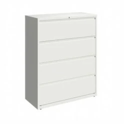 Hirsh 42-in Wide HL10000 Series 4 Drawer Lateral File Cabinet, White - White