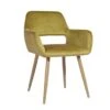 Carson Carrington Scandinavian Side Office Task Chair - Yellow/Velvet